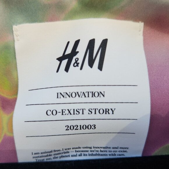 H&M Innovation CoExist Story Multicolored Nylon Anorak Popover Jacket - Picture 8 of 10